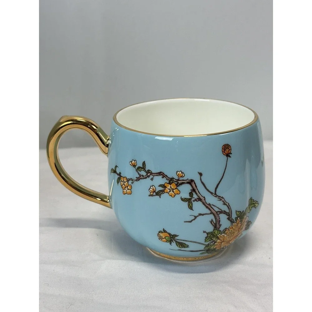 Lady Turquioa Bowlset from Banquet of G20 Summit 2016 4 Pc Tea Set Saucer Lid